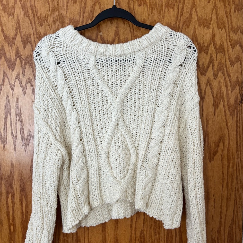 Cable knit sweater